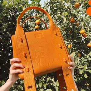 (rare find) DAGNE DOVER Tokyo Turnlock Tote in Vitamin C